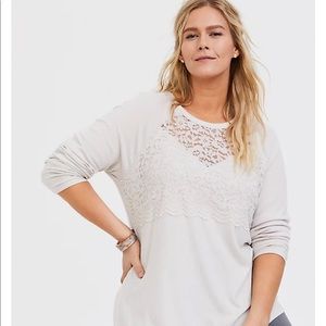 Torrid super soft lace top size 1x women